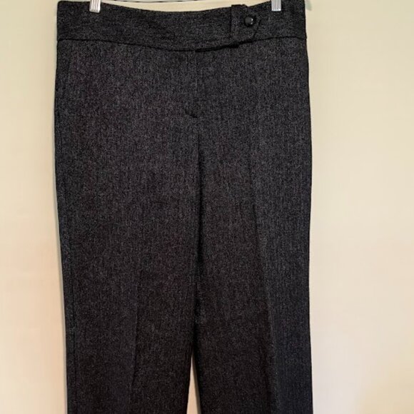 Talbots Black Italian Wool Blend Trousers, Size 12 - Picture 1 of 7